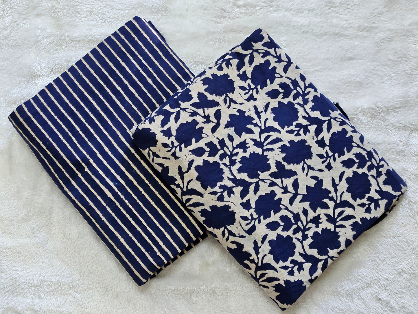 Blue moon floral Inverted V yoke+ Pant Set